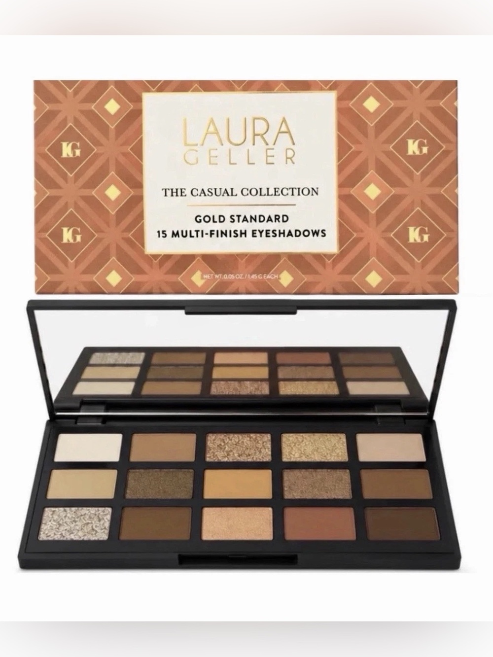 Laura Geller Gold Standard 15-Color Eyeshadow Palette - Neutrals & Golds